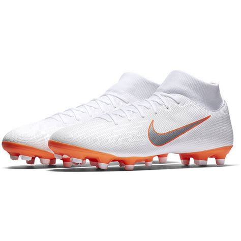 nike fußballschuhe weiß-orange mit 13 stollen und schnürsenkel|Nike schuhe 11teamsports.